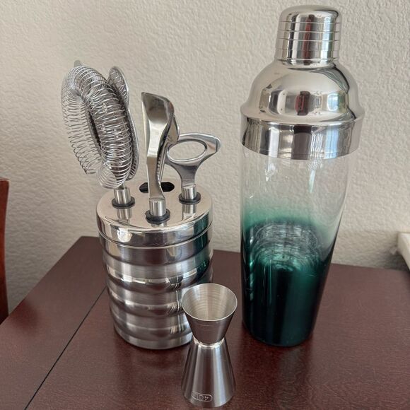 Premium Stainless Steel Bartender Cocktail Set – 5-Piece Mixology Kit - Picture 1 of 8